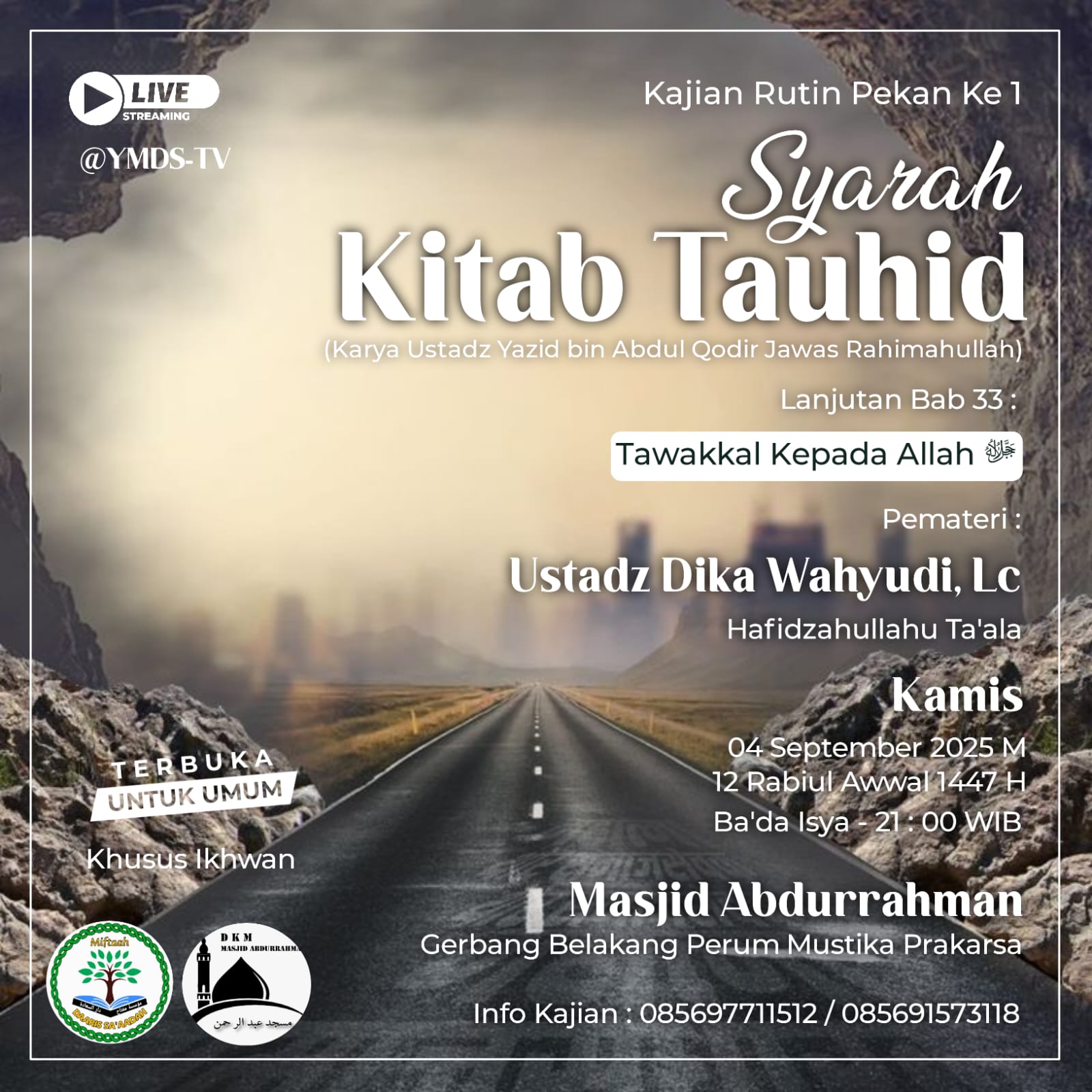 Syarah Kitab Tauhid – Bab #33 Tawakkal Kepada Allah