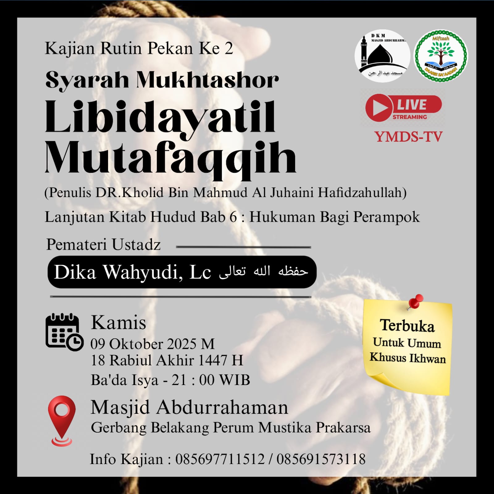 Syarah Muktashor Libidiyatil Mutafaqqih – Bab Hudud – Hukuman Bagi Perampok